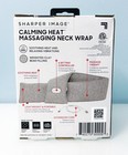 Sharper Image Calming Heat Massaging Vibrating Weighted Neck Wrap  6 Settings
