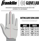 Franklin Adult 2nd-skinz Drip Batting Gloves White Navy Red Large