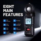 Digital Illuminance Light Meter  200 000 Lux Photometer For Plants   Photography