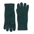 Amicale Cashmere Touch Screen Tech Knit Gloves  Luxurious  100   Dark Green  Nwt