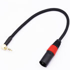 1 8    3 5mm  Trs Male Right Angle To Xlr 3 Pins Male Microphone Adapter Cable