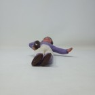 Vintage Made In Japan Celluloid Football Player Doll  purple   White 
