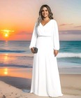 Nwt 5x Ever Pretty Esme White Destination Wedding Dress Casual Elopement Bridal