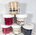 Twenty-one Jars Of Ranger Brand Embossing Powders For Stamping Card Making 