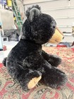 The Petting Zoo Black Bear Plush  i m Recycled  Stuffed Animal Toy Sitting 12 