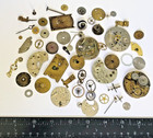 Steampunk 203g Watch Clock Parts Gears Wheels Movements Craft Vintage Lot Cb25a