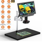 Tomlov 4k Lcd Digital Microscope 2000x 10 1   Hdmi Coin Microscope 52mp Spin Arm