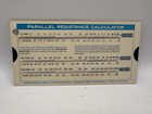 Radio Shack Parallax Ohms Law Calculator Slide Rule Electronics Tool