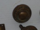 Vintage Lot Of Brass Ornate Single Doorknobs Glass Porcelain Key Plates Cool
