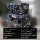 New 13hp 35cfm Piston Gas Air Compressor 125psi 30 Tank Gallons Truck Mounted