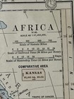 Antique 1896 Multicolored Map Of Africa 12   x10   