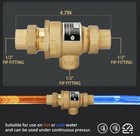 1 2    9d-m3 Backflow Preventer Dual Check Valve With Atmospheric Vent 190t012