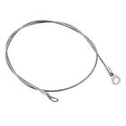 4pcs Stainless Steel Lanyard Cable 2mmx50cm Eyelets Ended Security Wire Rope