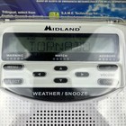 Midland Wr-120 Emergency Weather Alert Radio W  Alarm Clock White Portable New
