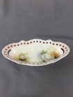Vintage Antique German Porcelain Hand Painted Oval 8  Relish Celery Dish