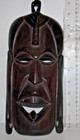  vintage   African Tribal Carved Wood 12    Mask Face   b4 