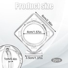 2 Pcs Coin Display Case Stand For Collectors 3d Acrylic Rotatable Clear