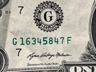 2021 Error Note One Dollar Over Ink Overinked Serial Number