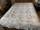Vintage Antique Dresden Plate Quilt 1930s Pastels  Hand Made From Wi 97 X 85
