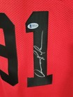 Dennis Rodman Signed Beckett Coa Jersey Nba Basketball Chicago Bulls Autographed