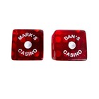 Vintage Dan s Casino And Mark   s Casino Las Vegas Cherry Translucent Dice