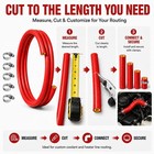 5 8  16mm High Temp Silicone Heater Hose Kit 10ft Red With 5 Clamps Hightemp