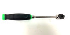 New Snap-on    3 8  Drive Green Soft Grip Chrome 12 1 2  Ratchet Fhl80g Dual 80