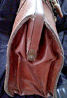 Vintage antique Doctor s Large Brown Cowhide   Leather Medical Bag   18x12x6 