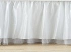 Pottery Barn Kids Icy Tulle Sparkle Bed Skirt Frozen Oueen Size 16  Drop Nwt