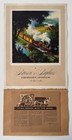 Vintage 1954 Brown   Bigelow Iron Horse Paul Detlefsen Train Calendar 33x16