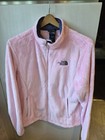 The North Face Osito Women s Pink Full Zip Jacket Pockets Embroidered Logo L