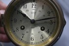 Vintage Brass Salem Ships Bell Clock 8 Day  Germany 4  Dial Key  M1