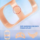 5pcs Oval Finger Splints Trigger Finger Kit For Size 2 3 4 5 6 7 8 9 10 11 12 Us