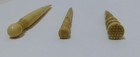 3 Vintage antique Hand Carved Bone Sewing Awls