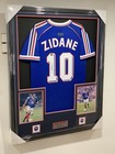 Zinedine Zidane Led Exclusive Signed Framed France World Cup Jersey Beckett Coa