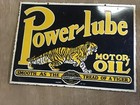 Porcelain Powerlube Enamel Sign 36x20 Inches Double Sided