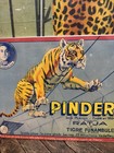 Antique 1922 Pinder Ratja Tiger Tightrope Walker Circus Poster Sign Carnival Zoo