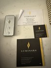 Luminara Real Flame-effect Flameless Candle 7    Glitter Gold W remote Christmas