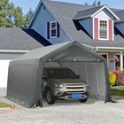 12  X 20  Carport Heavy Duty Truck Suv Garage Cover Canopy  Grey
