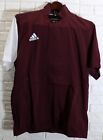 Adidas Men s Stadium Woven 1 4 Zip Short Sleeve Golf Pullovers - Multiple Colors