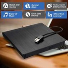 Us Slim For Laptop External Cd Dvd Rw Drive Usb 3 0 Writer Burner Player Black 