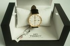 Tissot Gold Run 18k Yellow Gold Case Leather Strap Brand New W box And Papers