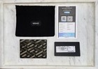 New  Versace La Greca Signature Card Holder Black  Military One Size