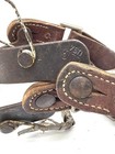 Vintage Rugged Heavy Duty Spurs   Leather Straps Cowboy Rodeo Bull Bronc Riding