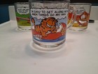 Mcdonald s Garfield Glass Mugs Set Of 4 Original 1980 Multicolor
