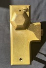 Antique Sargent Union Brass Lock Set Knobs Fine Patina Heavy Vintage Art Deco   