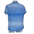 Adidas Shirt Youth Extra Large Blue Short Sleeve Henley Button Active Big Boys