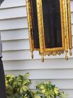 Antique Gold Hanging Chandelier Light Florentine Mcm Vintage Swag Chinoiserie 