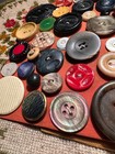 Vtg Antique Button Lot Glass Steel Bakelite Shell Hand Carved Rare Best Pick 4-u