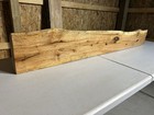 Rustic Figured Oak Wood Fireplace Mantel live Edge Oak rustic Oak Mantlepiece